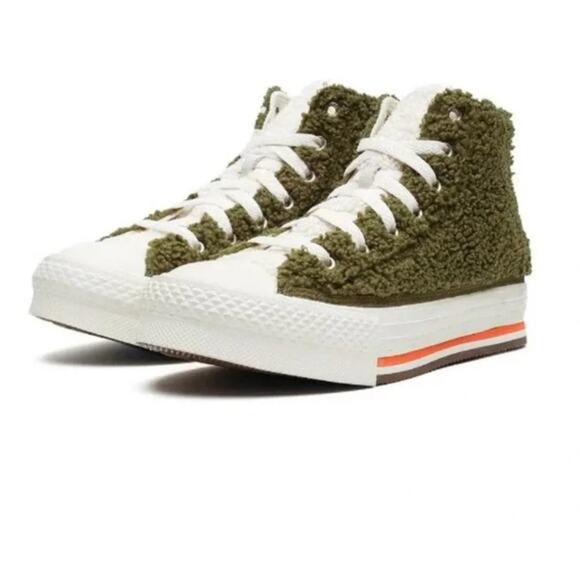 Converse Shoes - Chuck Taylor Converse All Star Eva Platform High Dark Moss Size 5 youth …
